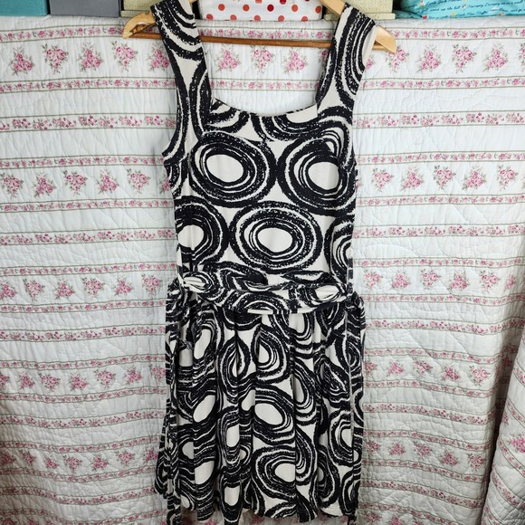 Effie's Heart Dresses & Skirts - Effie's Heart Sleeveless Dress Circle Print Casual Sundress Size L